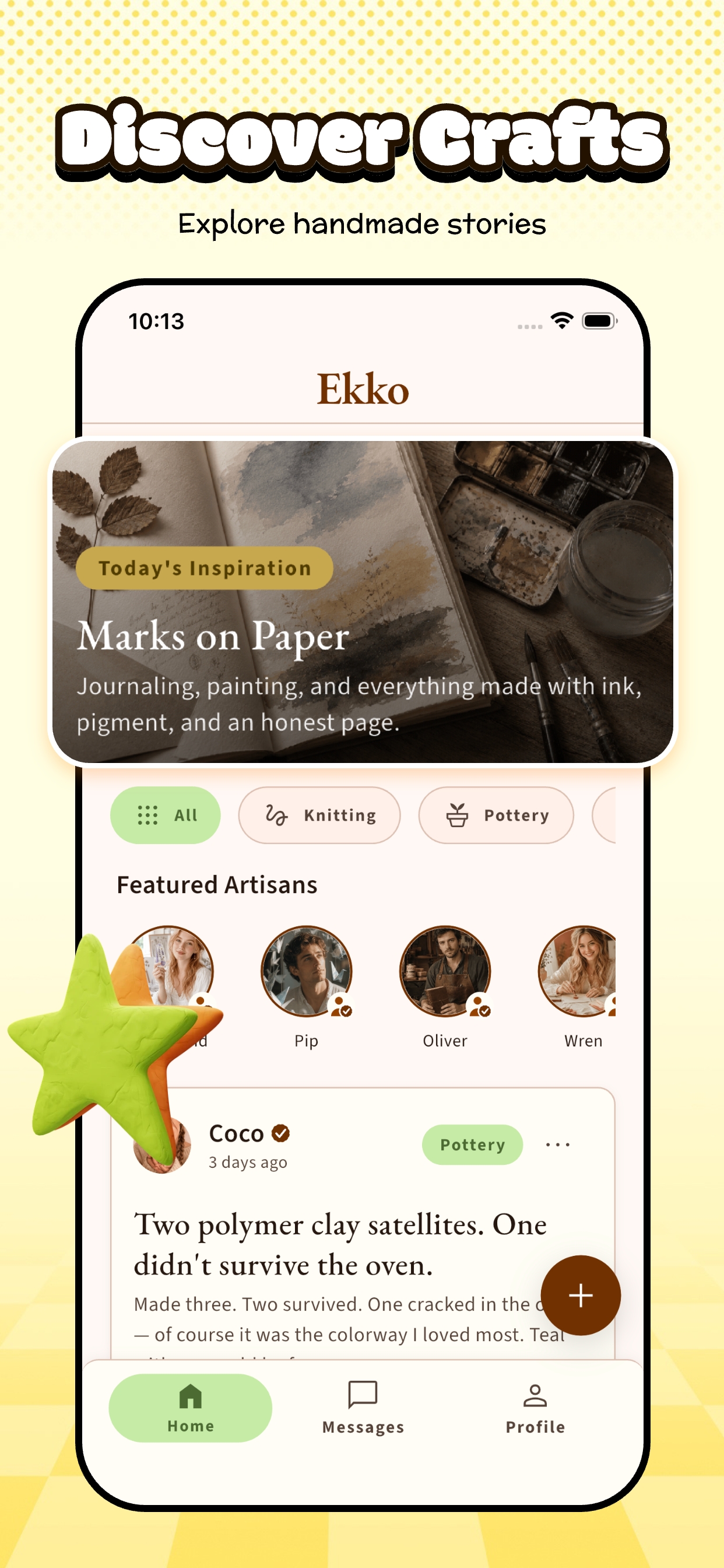 Ekko discover crafts feed